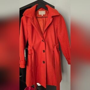 Banana Republic Wool Orange Trench Coat